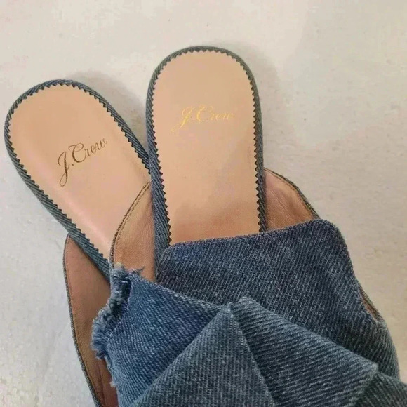 J Crew mules blue - Picture 6 of 10
